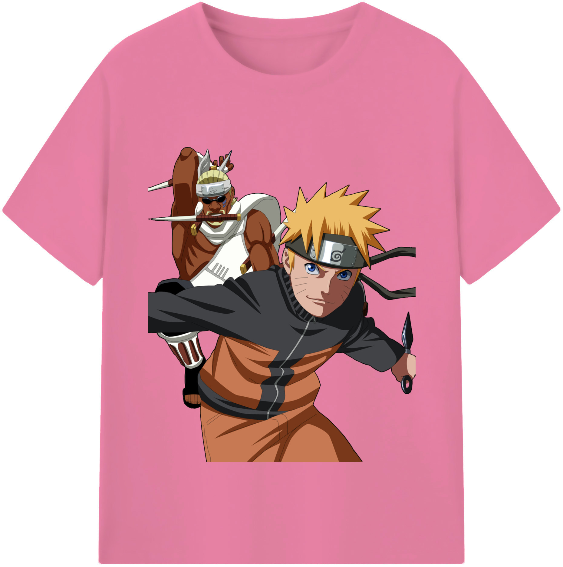 （画像用） NARUTO -ナルト- うずまき ナルト Uzumaki Naruto 綿100％半袖Tシャツ（フロントプリント）